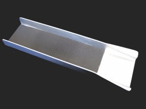 12 INCH MINI ALUMINUM MINI POCKET CLEAN UP GOLD SLUICE with Low Profile 12 INCH MINI ALUMINUM MINI POCKET CLEAN UP GOLD SLUICE with Low Profile