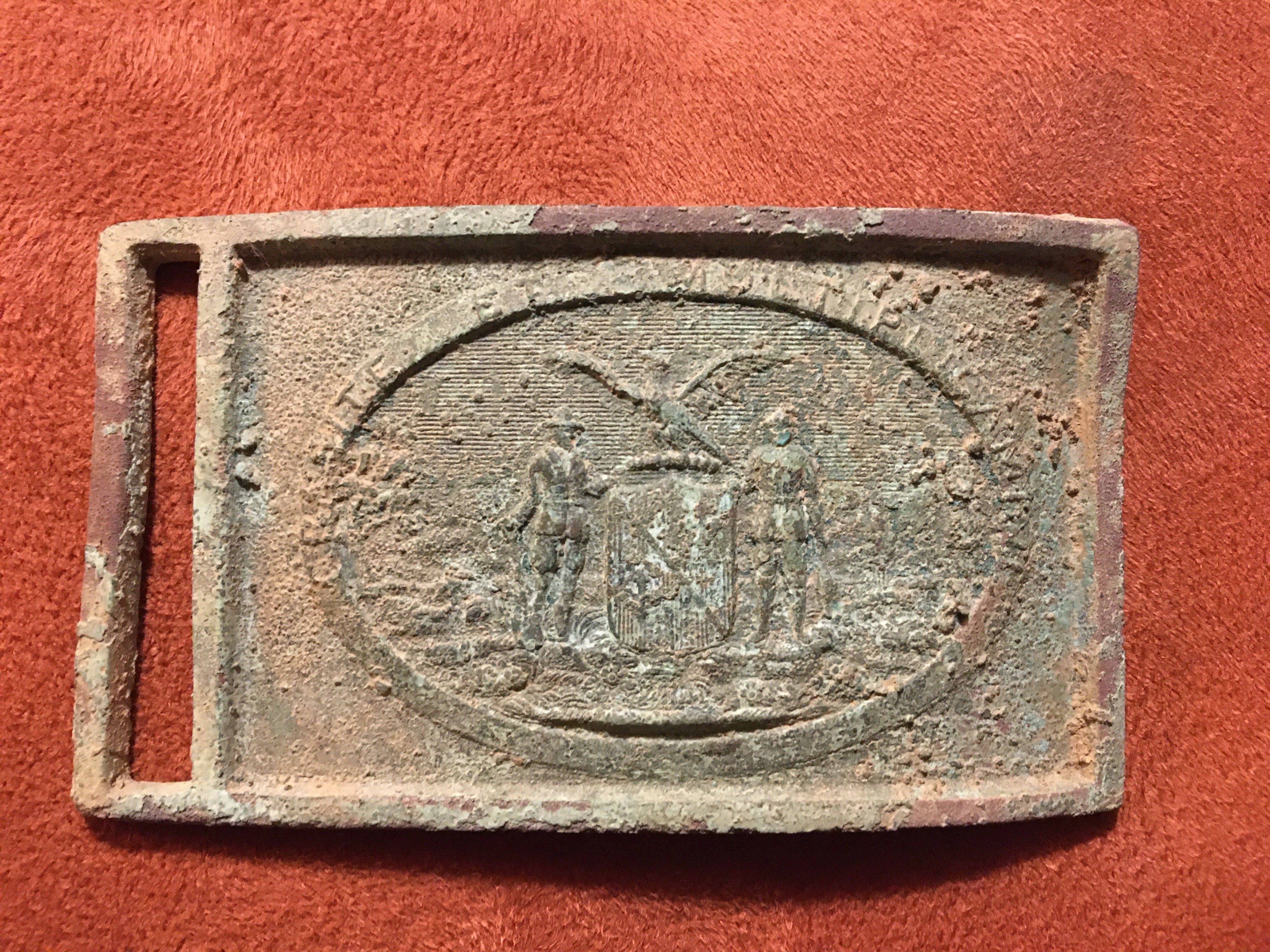 Maryland Militia Sword Belt Plate Found in Westminster, Maryland Metal Detecting
