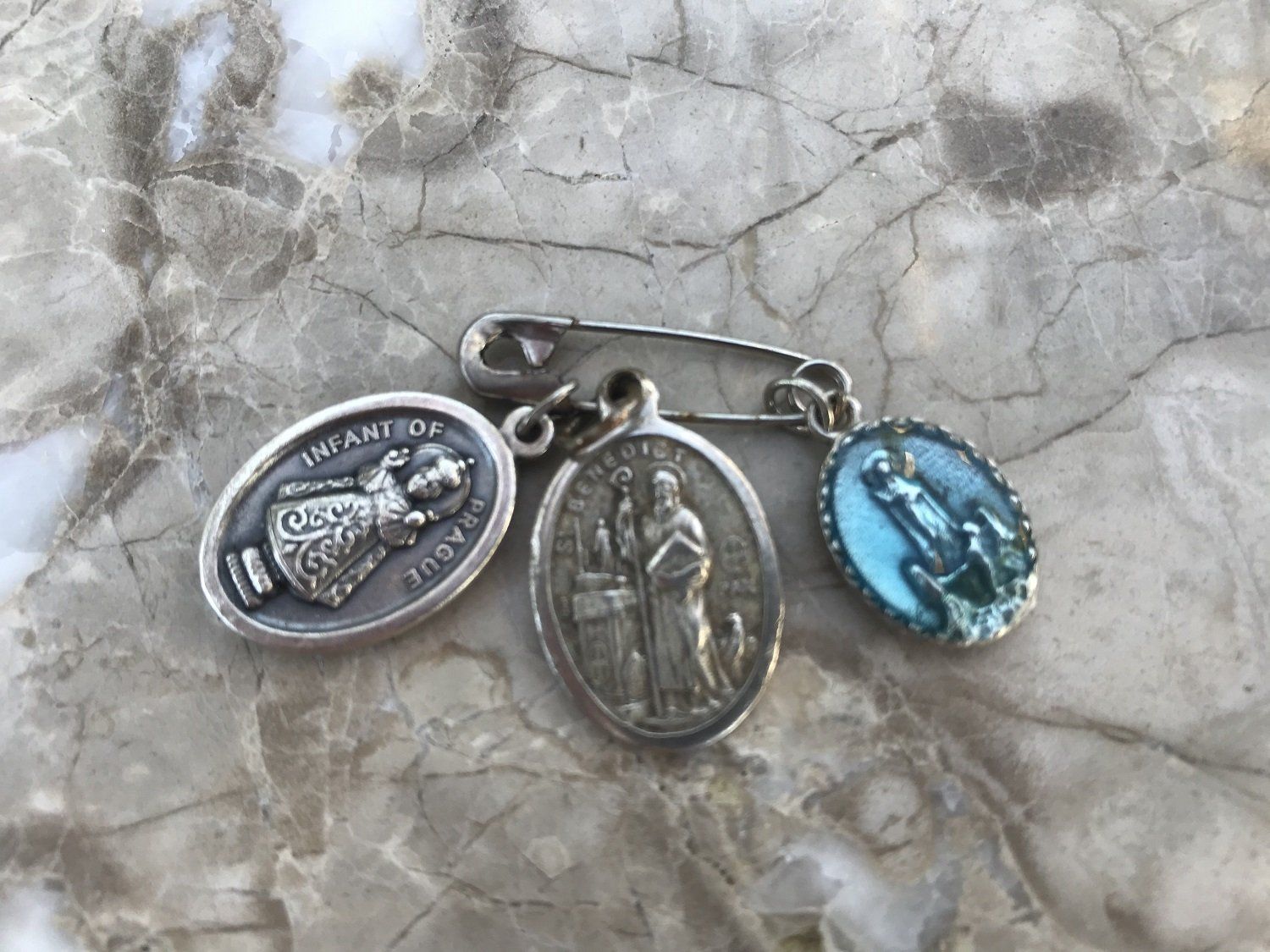 Religious Prayer Medallions Found Metal Detecting on Beach in North Captiva Island, Florida