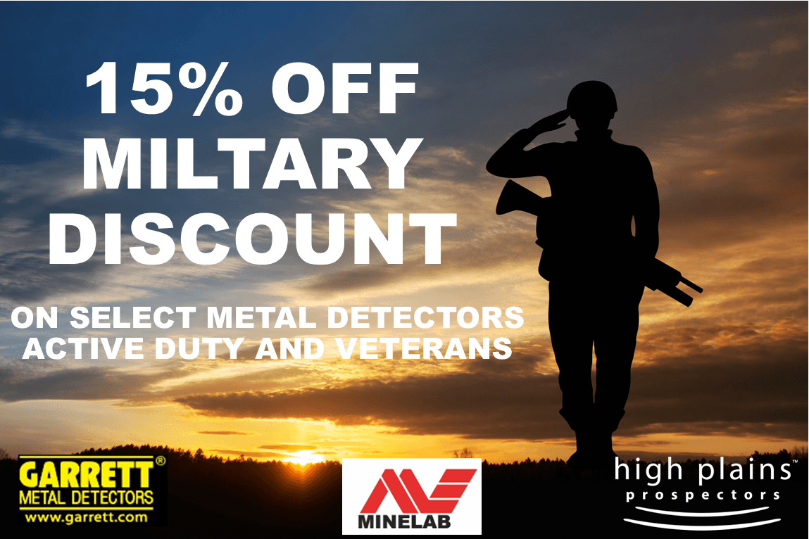 FAQ:  Can I get a Military Discount for a Garrett Metal Detector?