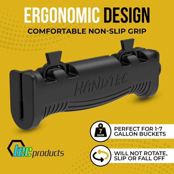 HANDTEC Bucket Grip - Ergonomic Rubber Bucket Grip