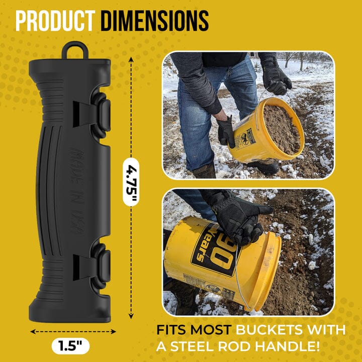 Handtec Picture HANDTEC Bucket Grip - Ergonomic Rubber Bucket Grip – High Plains ...