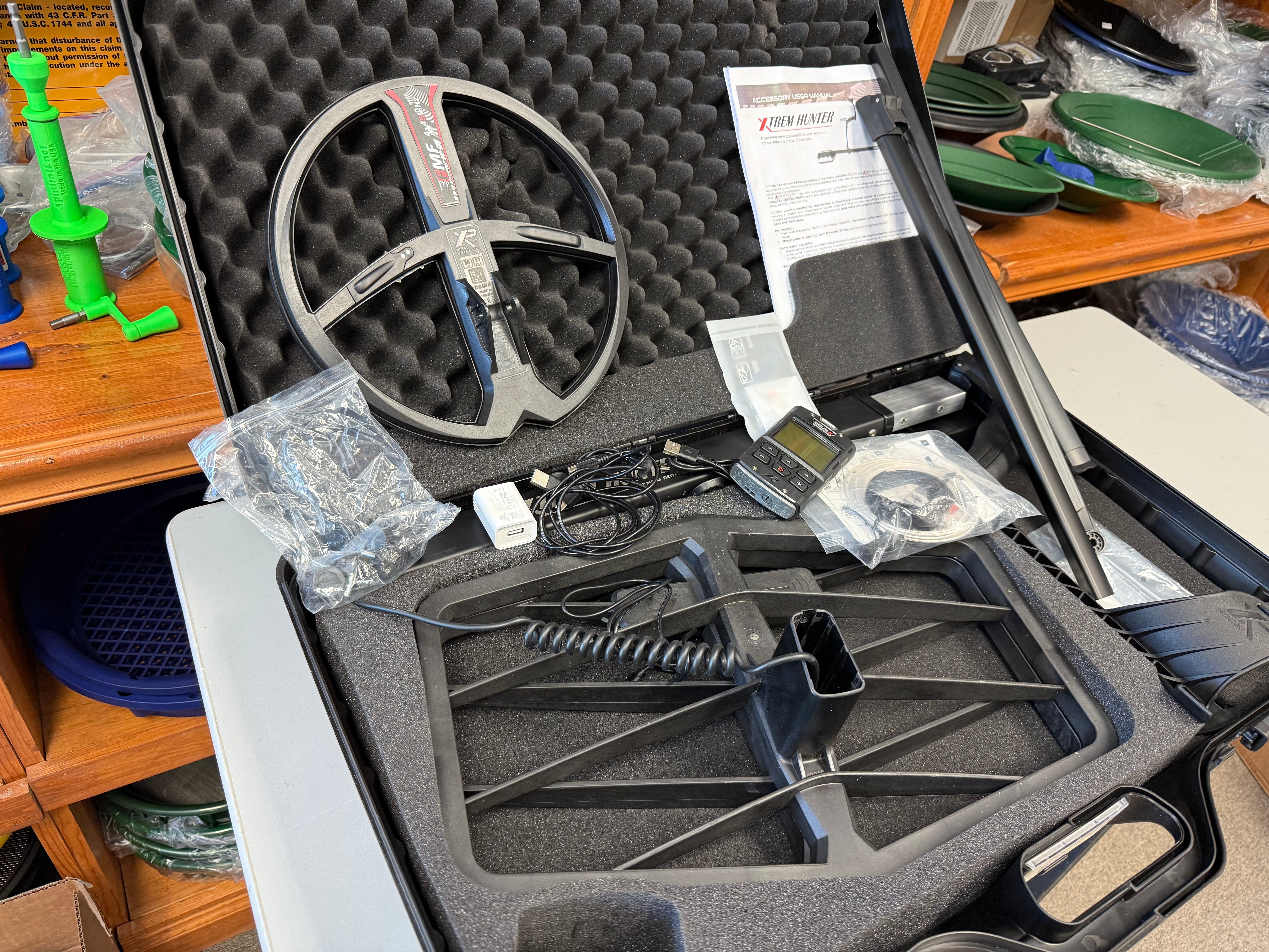 Returned XP Deus II XTREM HUNTER Bundle - with Deus II 11" Coil, WSA II-XL Headphones, XTREM HUNTER Coils
