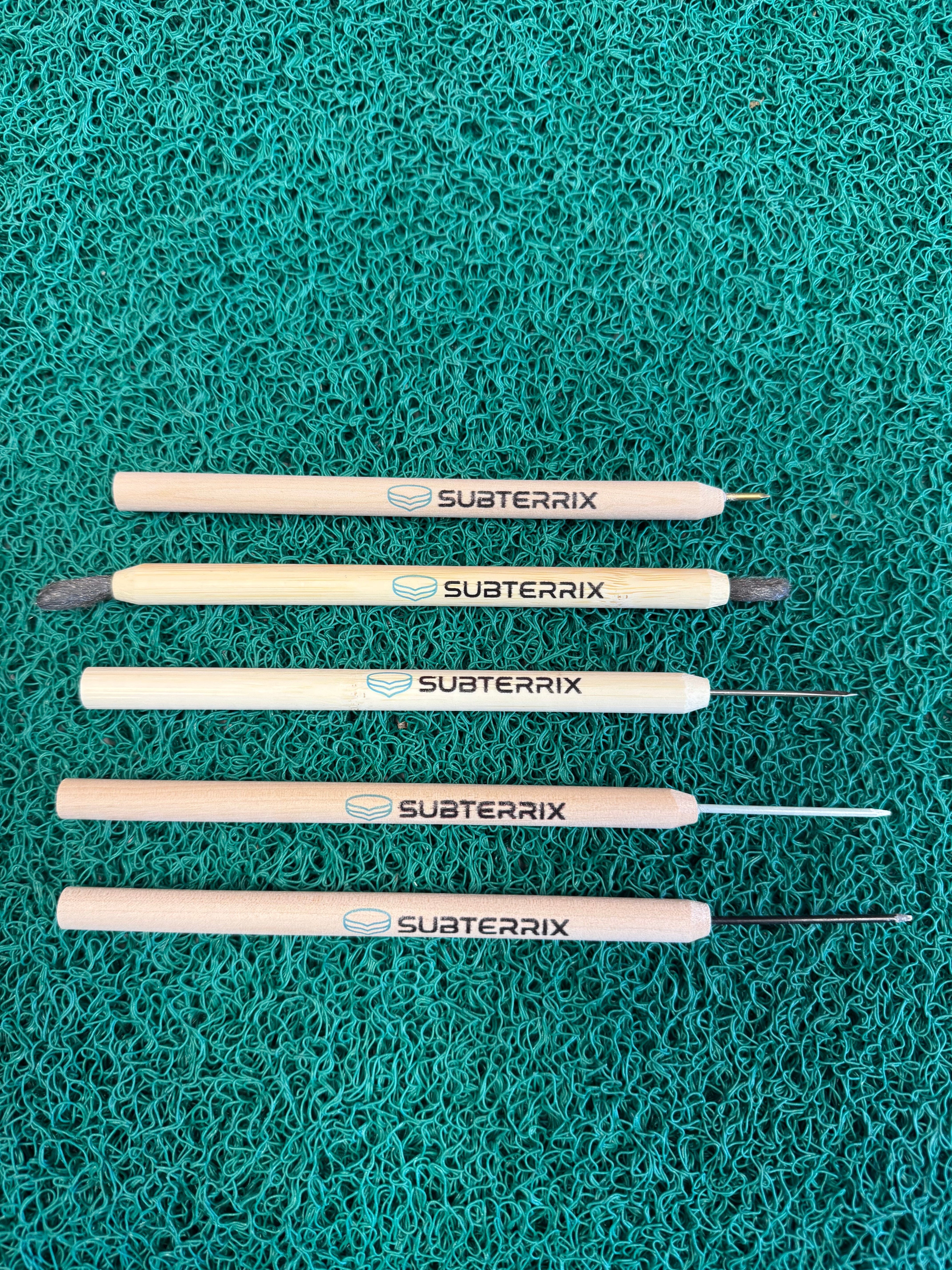 Subterrix 5-Piece Coin Cleaning Pencil Set – Precision Tools for Coin & Relic Restoration