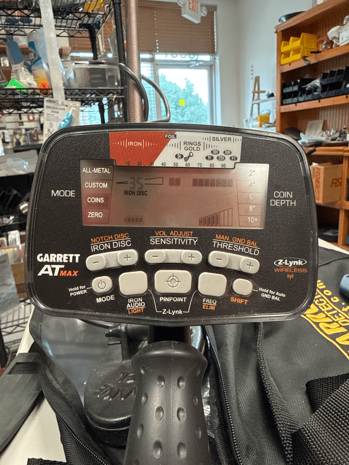 Used Garrett AT Max Loaded Metal Detector Package with NEL Snake Coil & Z-Lynk Pro-Pointer