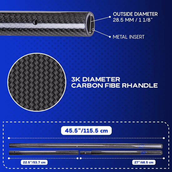Blue Universal Carbon Fiber Travel Handle