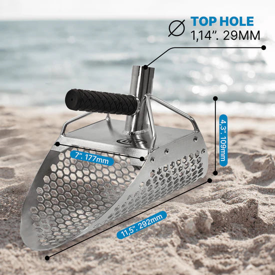 11x7 Stainless Steel CKG Sand Scoop