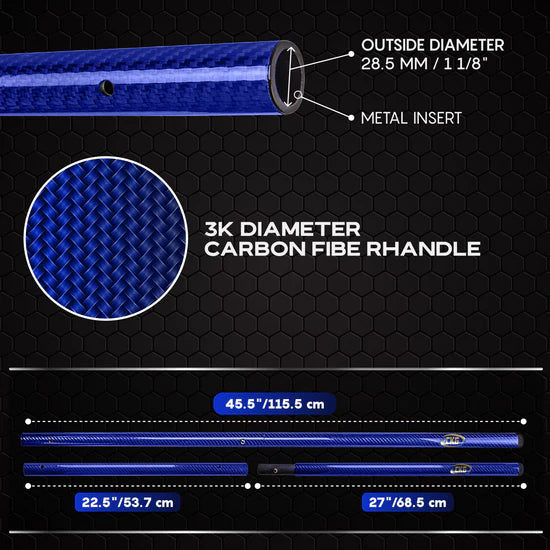 Black Universal Carbon Fiber Travel Handle