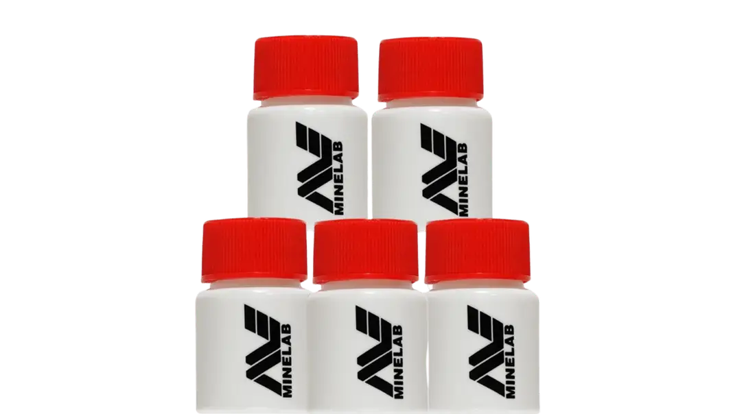 5 pack of Minelab gold vials