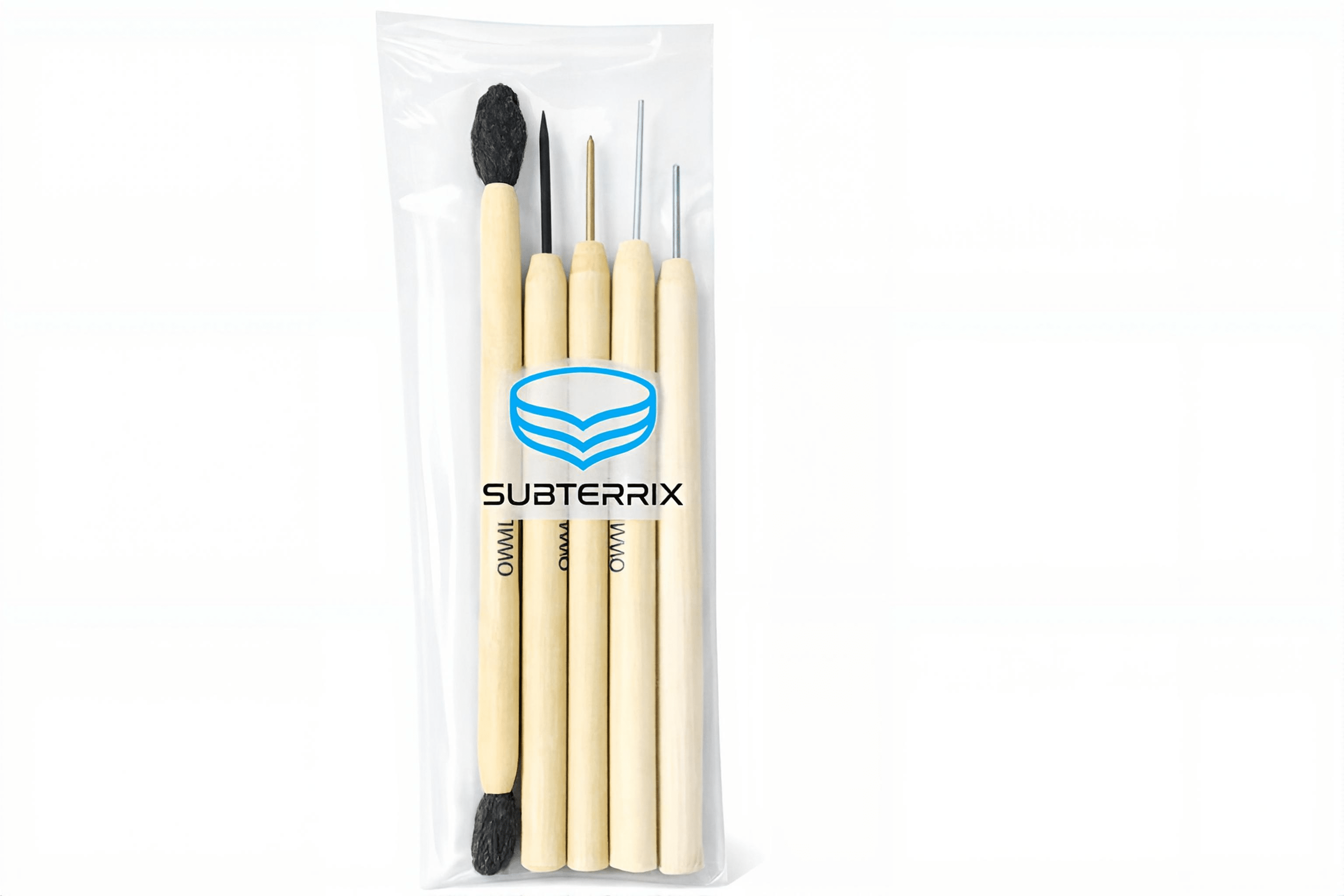 Subterrix 5-Piece Coin Cleaning Pencil Set – Precision Tools for Coin & Relic Restoration