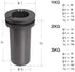 Graphite Crucible, 3kg High Purity Graphite Crucible, Melting Gold, Silver, Copper, Furnace Casting Mold Melt Jewelry Tools