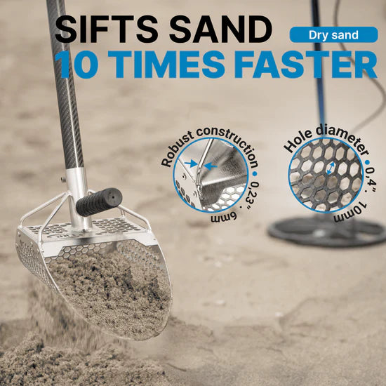 11x7 Stainless Steel CKG Sand Scoop
