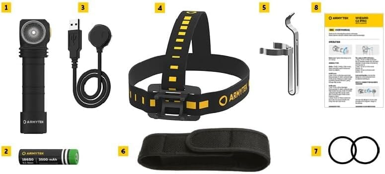 Armytek Wizard C2 Pro Magnet USB White Rechargeable Headlamp