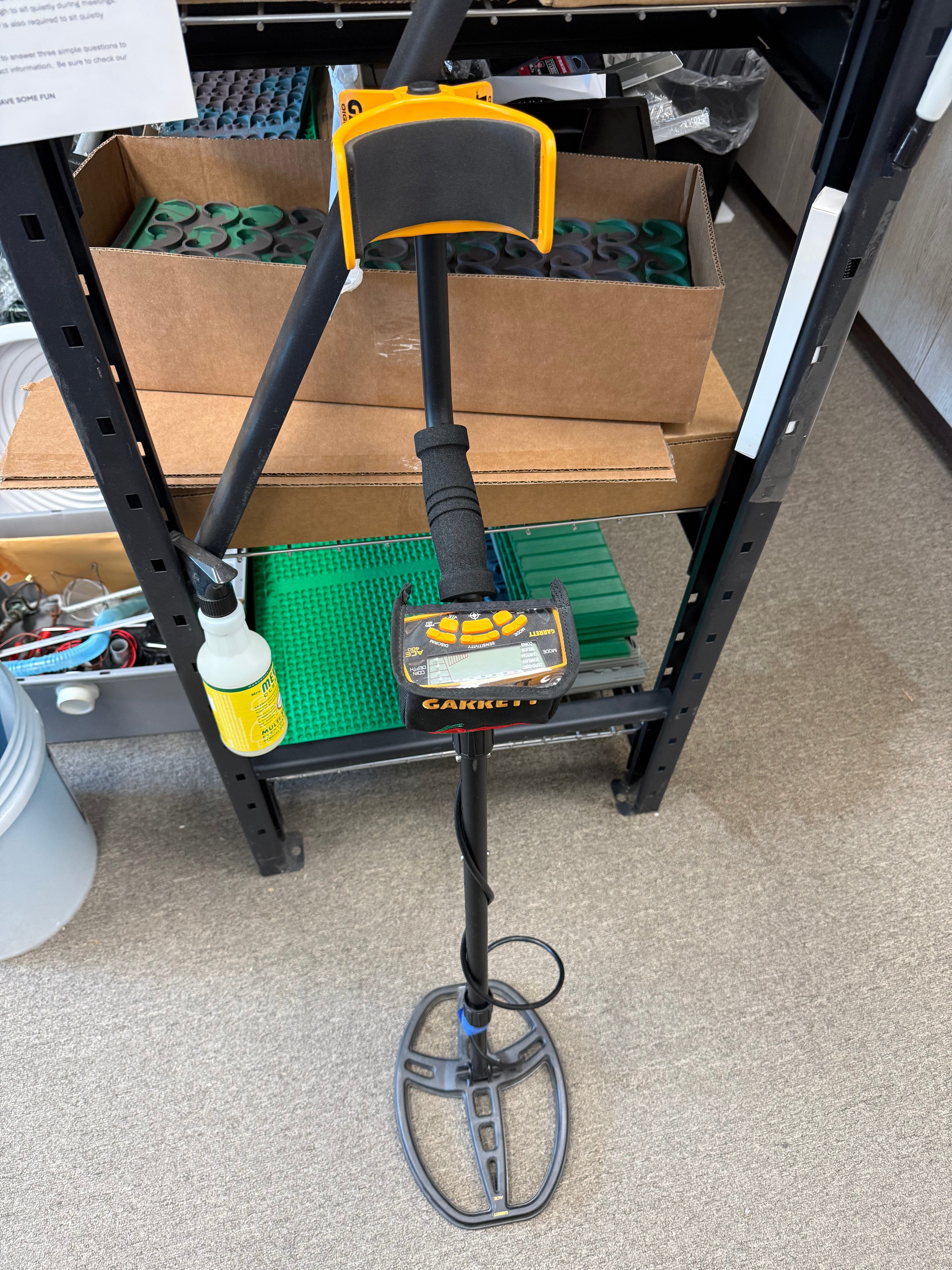 Used Garrett ACE 400 Metal Detector - No Warranty