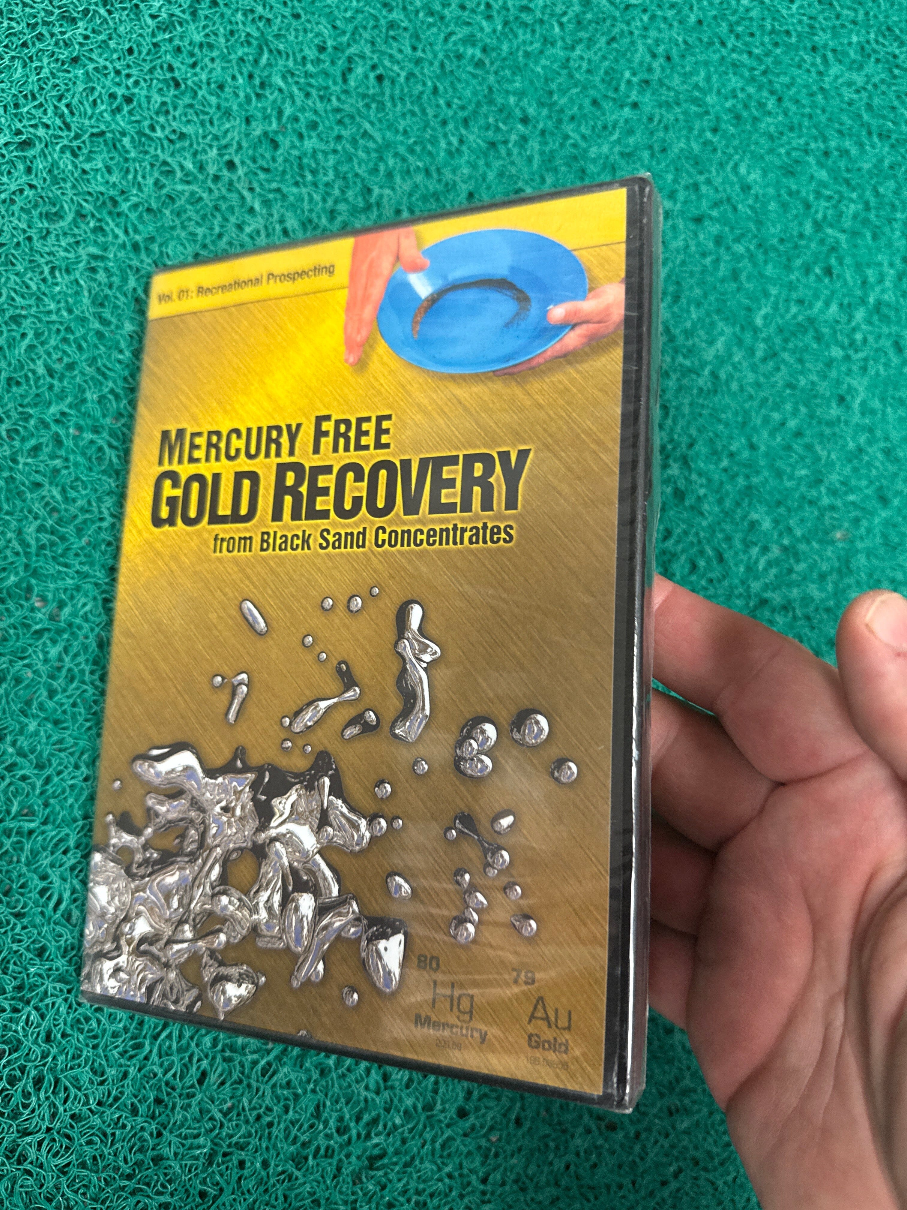 Mercury, free gold recovery from black sand concentrates DVD