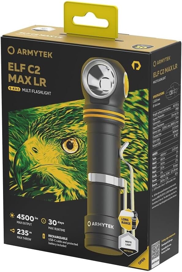 Armytek Elf C1 USB-C White Rechargeable Headlamp