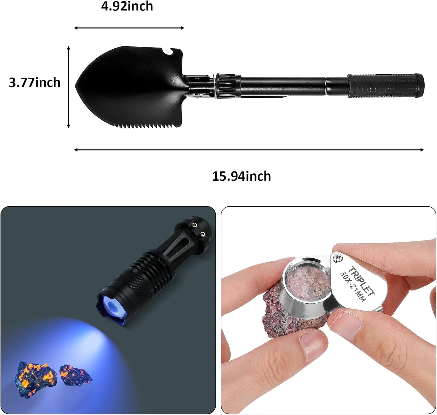 25 PCS Geology Rock Pick Equipment Kit
