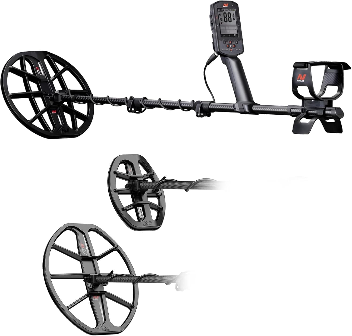 Minelab Manticore High Power Metal Detector with 15" M15, 8" M8 Coils, and Gear