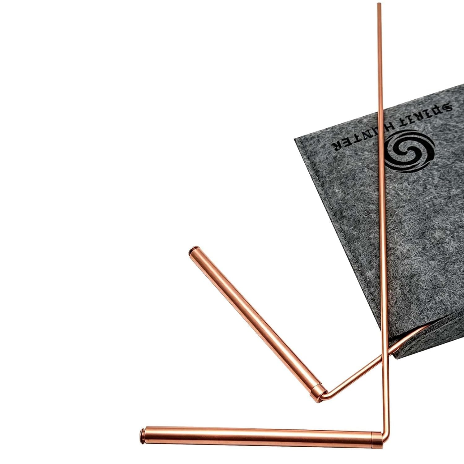 Spirit Hunter Copper Dowsing Rods - Paranormal Investigation Set with Bag