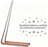 Spirit Hunter Copper Dowsing Rods - Paranormal Investigation Set with Bag