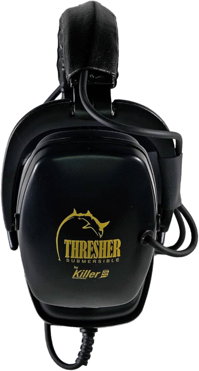 Thresher Headphones – Minelab Equinox & Manticore (Black Ear Cups)