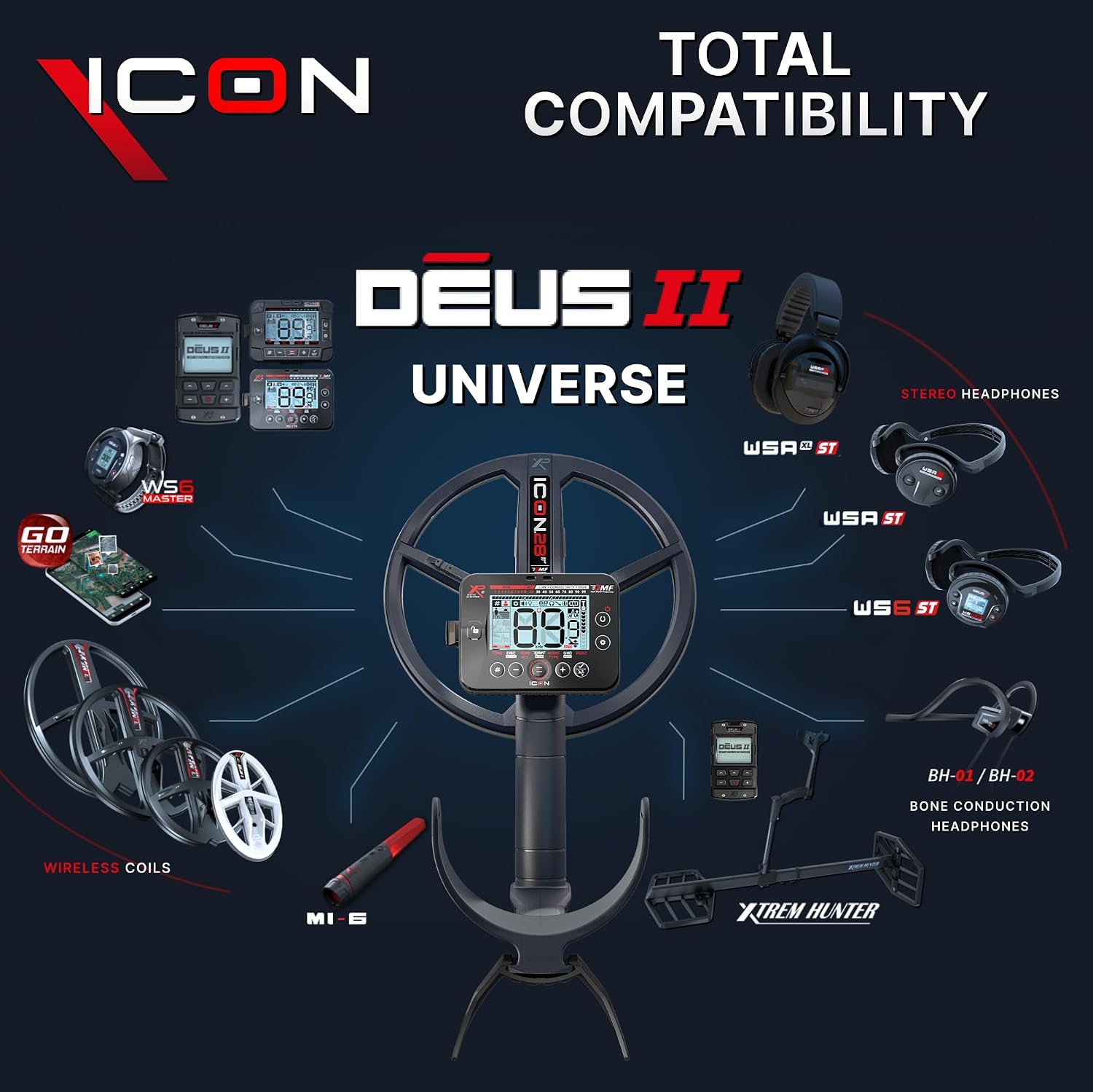 XP ICON Adventure Pack Metal Detector Bundle
