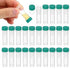5 pack 1ml Plastic Vial, Self Standing  Vial Screw Top for Gold, Small Gems, Specimens
