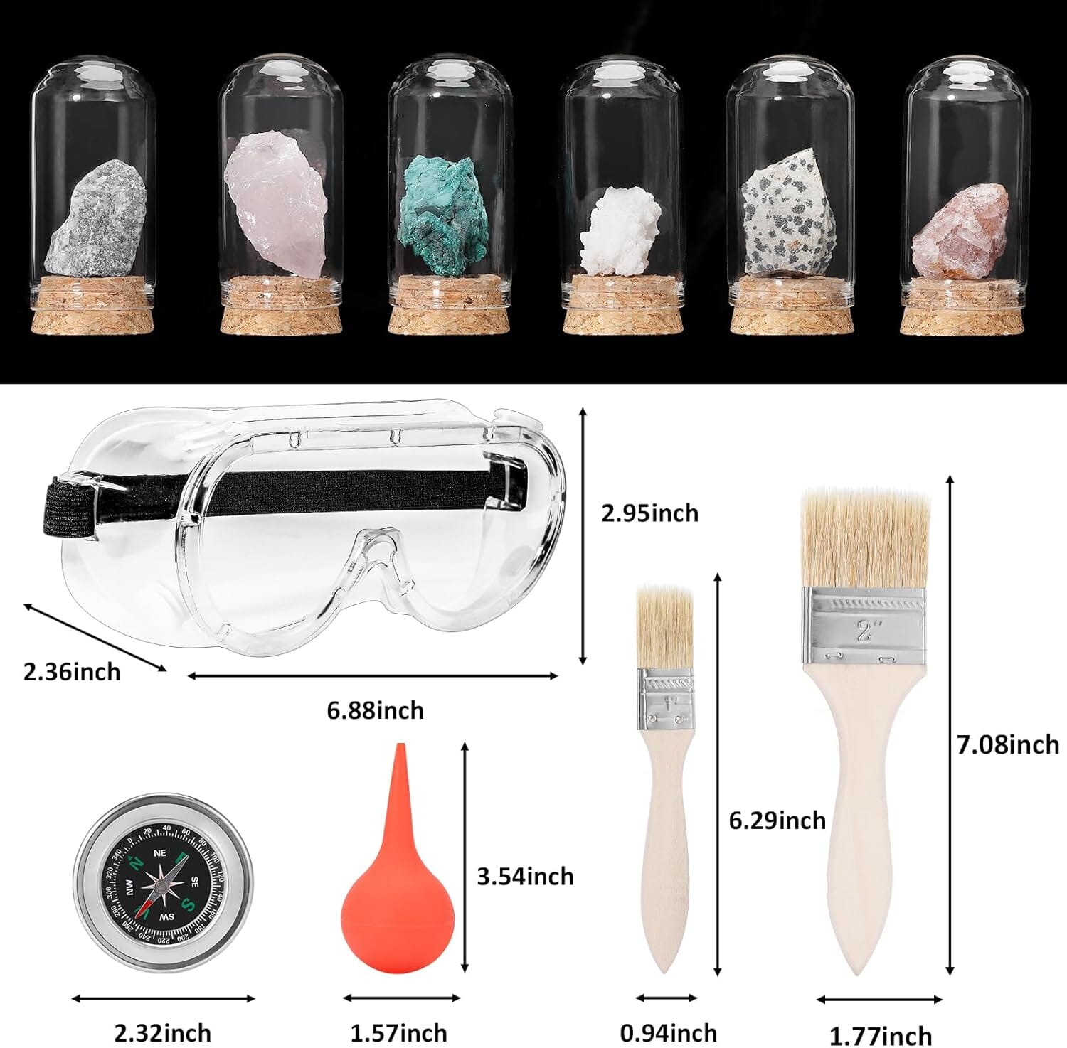 25 PCS Geology Rock Pick Equipment Kit
