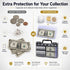 Coin Collection Storage Case with 46mm Coin Capsules, Foam Gaskets & Currency Sleeves | Complete Coin Organizer Kit