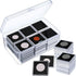 High Plains 50-Piece Adjustable Coin Holder Set with Organizer Box