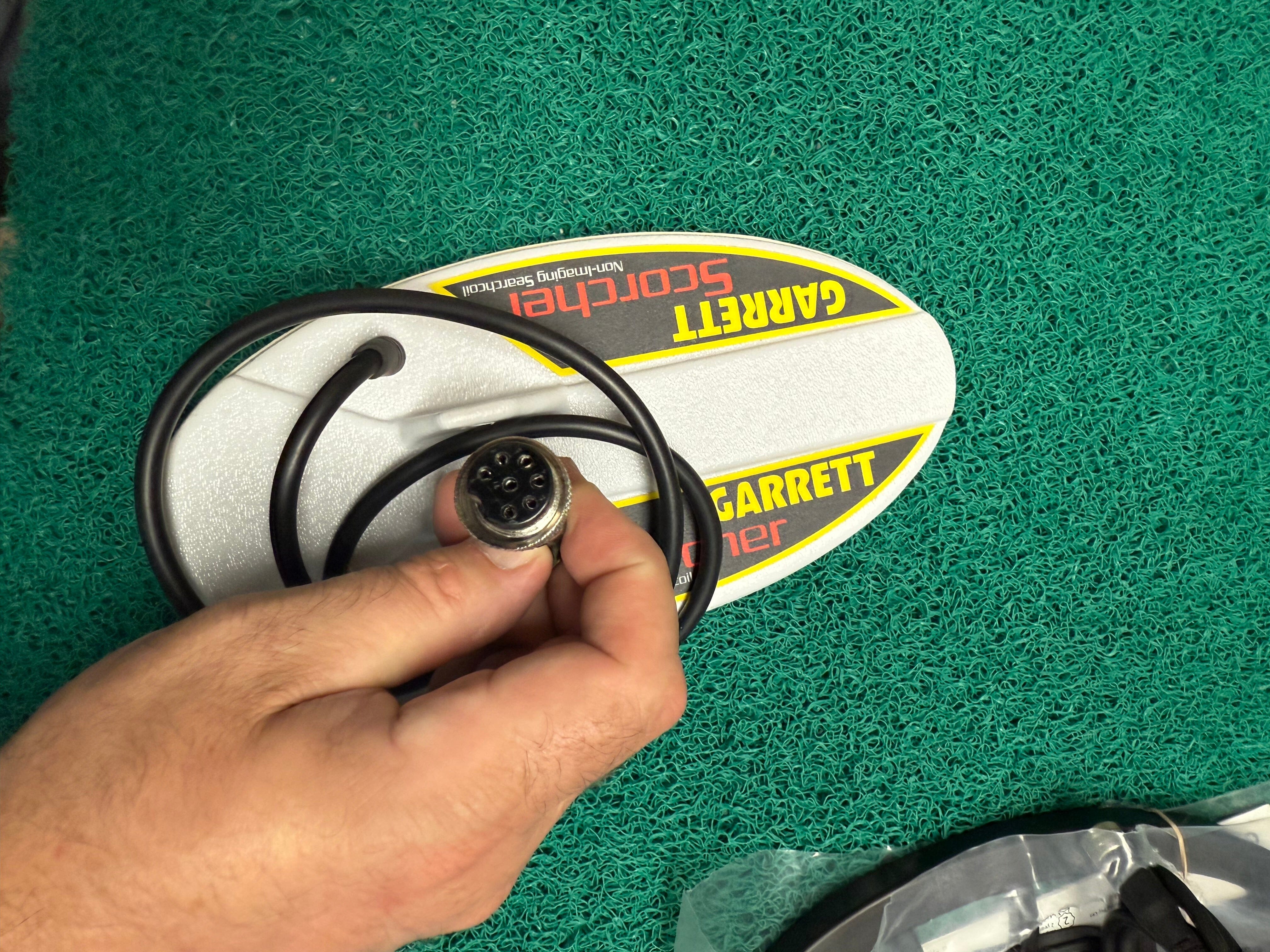 New Old Stock Garrett Scorcher 7-Pin Non-Imaging Search Coil – Unused OEM Coil