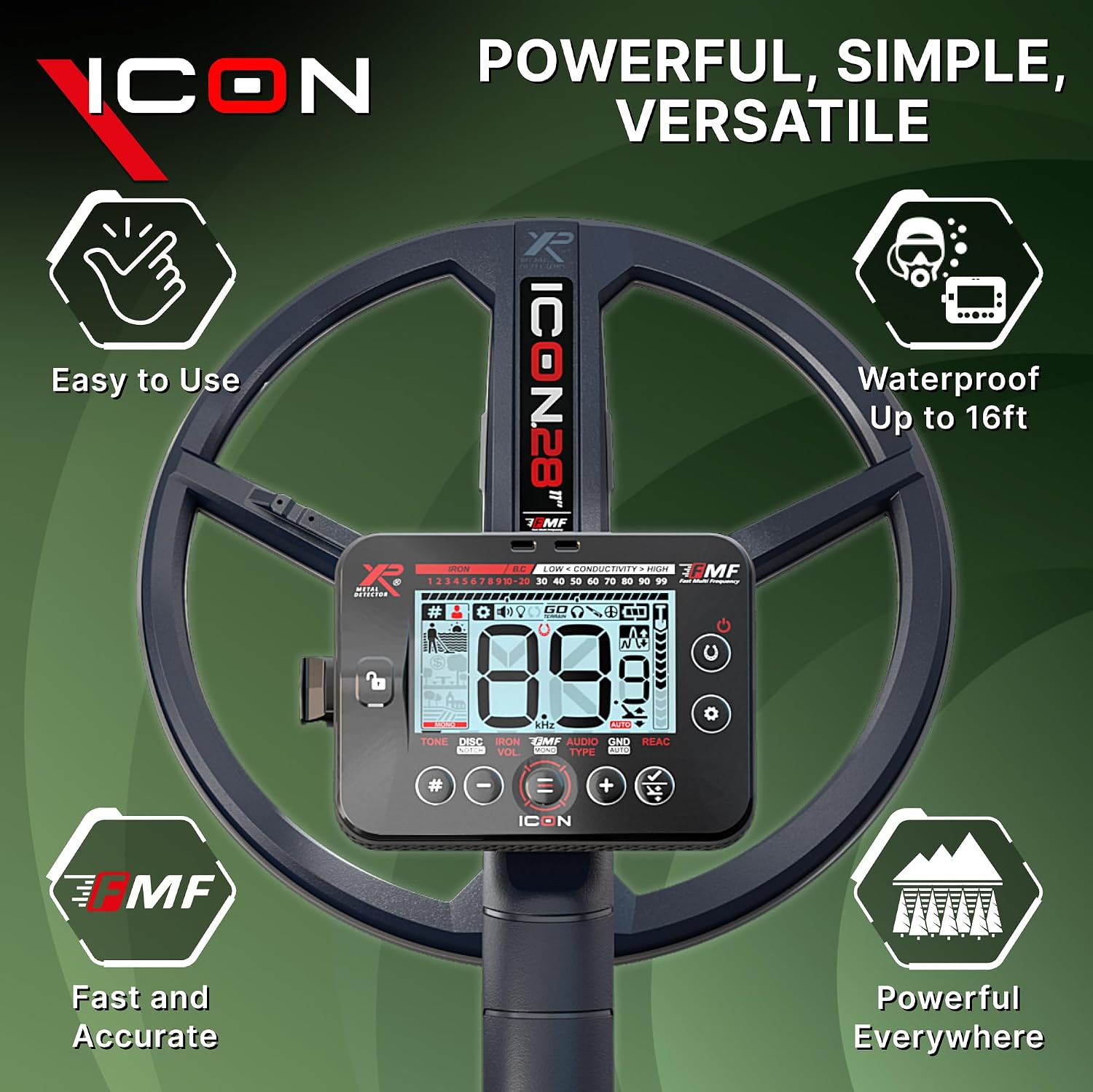 XP ICON Adventure Pack Metal Detector Bundle