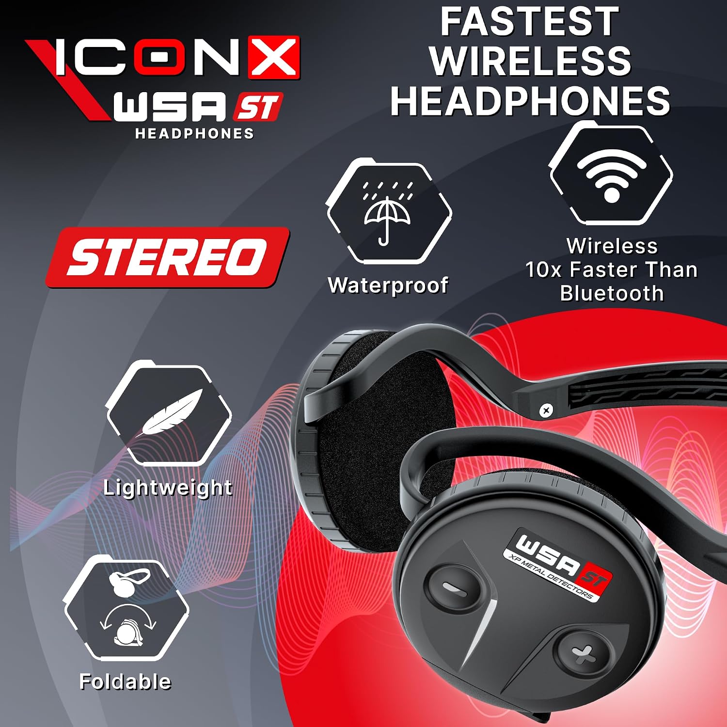 XP ICONX Metal Detector with 11" FMF Coil & WSA ST Headphones