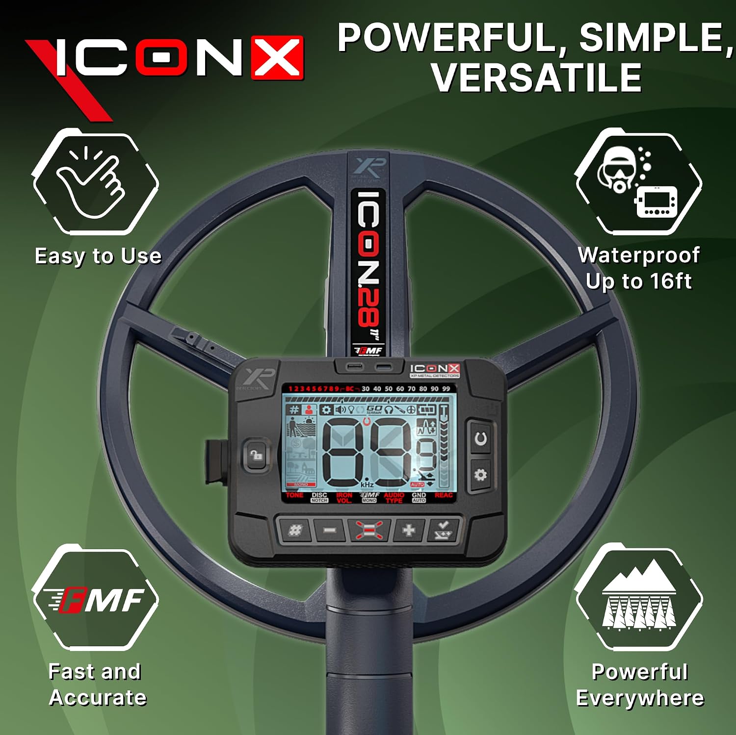 XP ICONX Adventure Pack Metal Detector Bundle