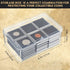 High Plains 50-Piece Adjustable Coin Holder Set with Organizer Box