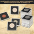 High Plains 50-Piece Adjustable Coin Holder Set with Organizer Box