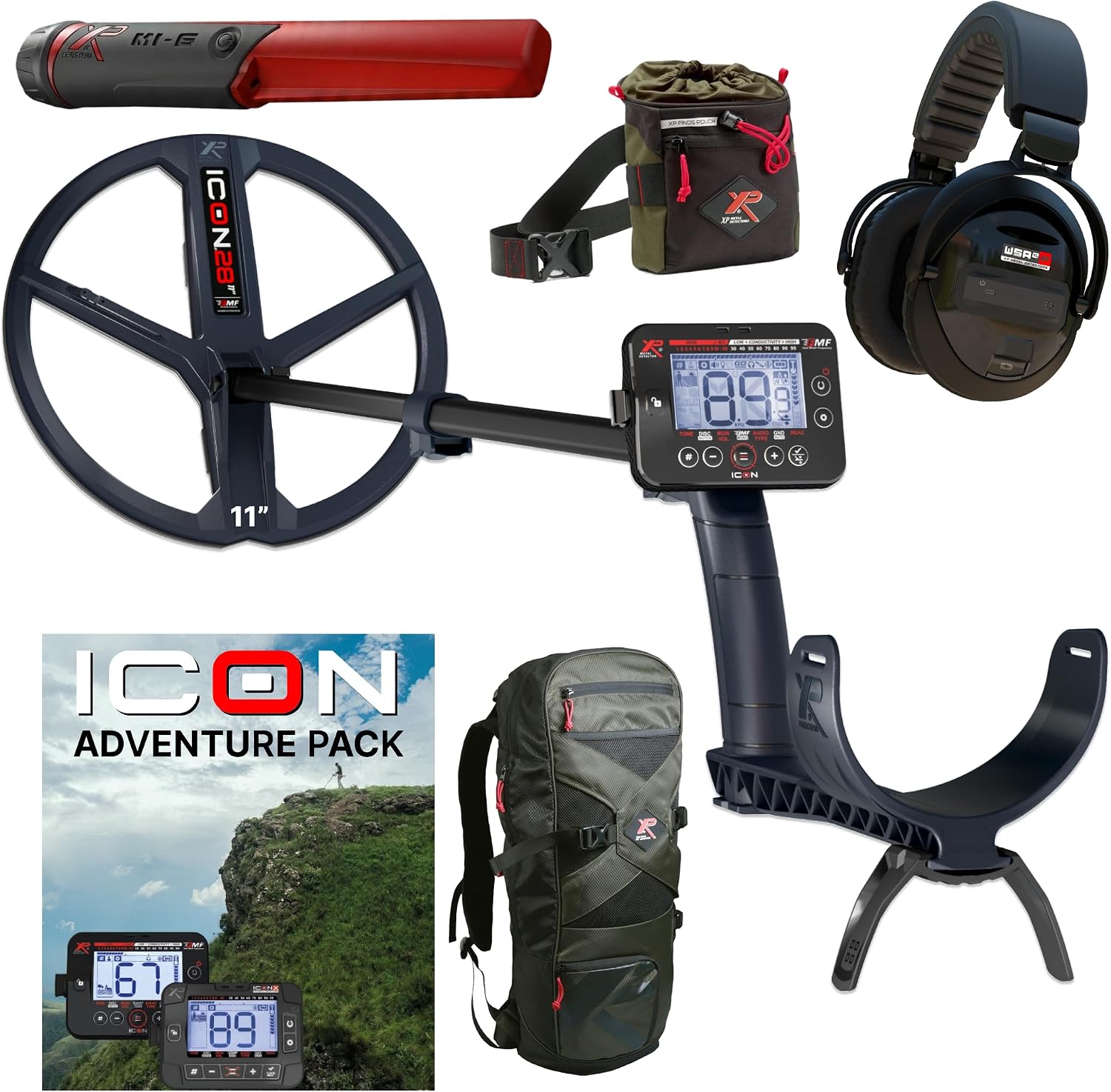 XP ICON Adventure Pack Metal Detector Bundle