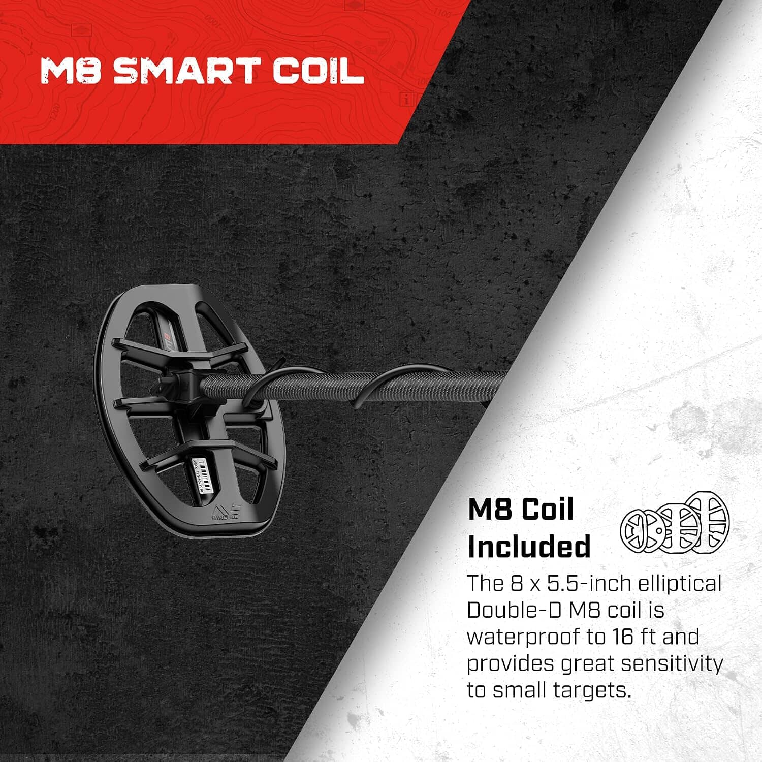 Minelab Manticore High Power Metal Detector with 15" M15, 8" M8 Coils, and Gear