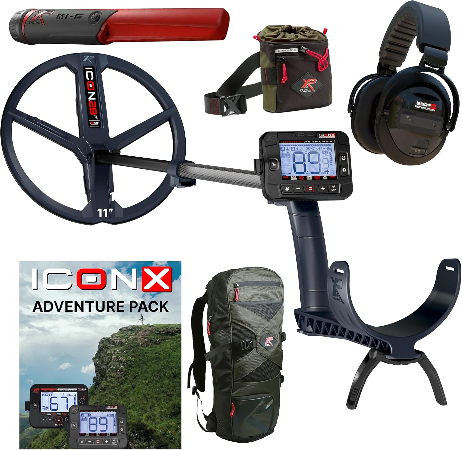 XP ICONX Adventure Pack Metal Detector Bundle