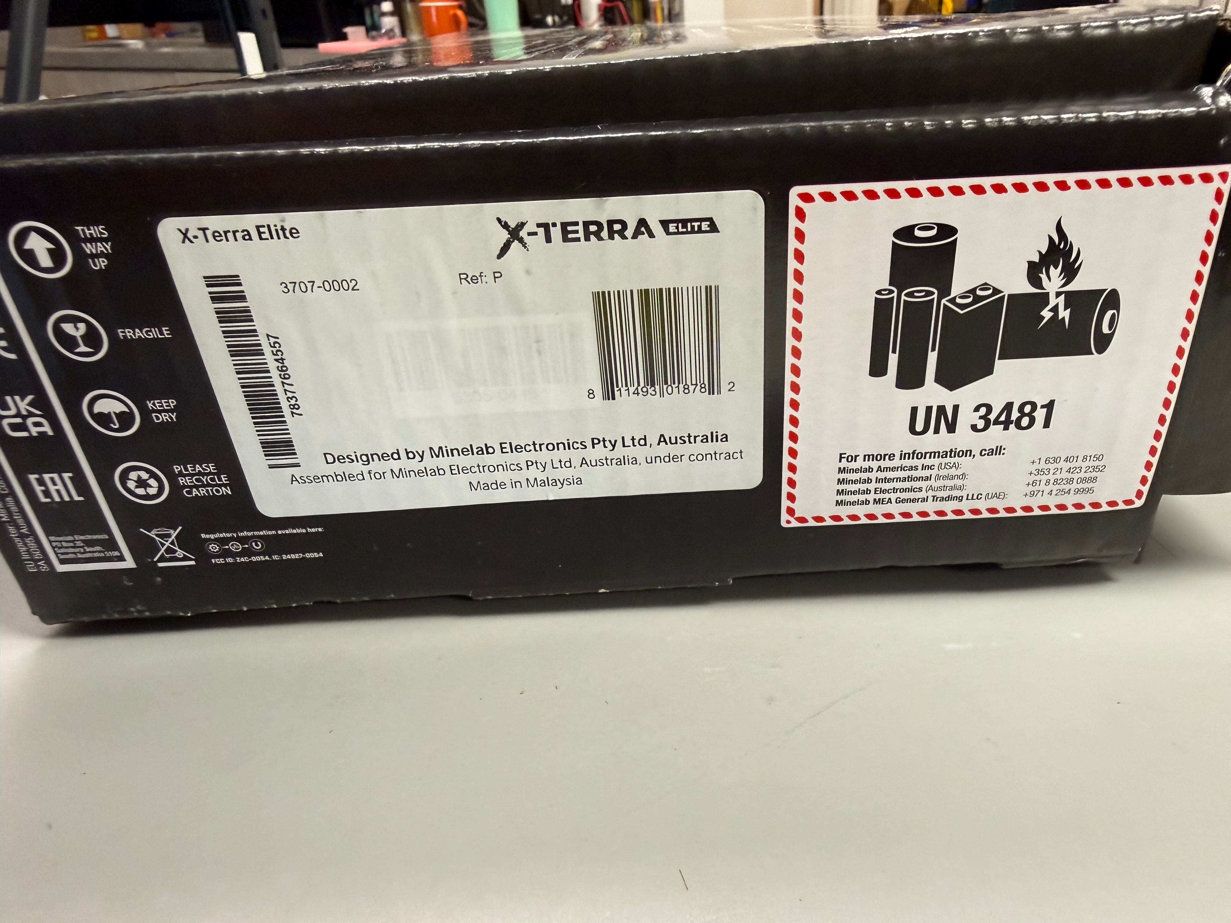 Used Minelab X-TERRA Elite Metal Detector - Open Box Return - Full Warranty