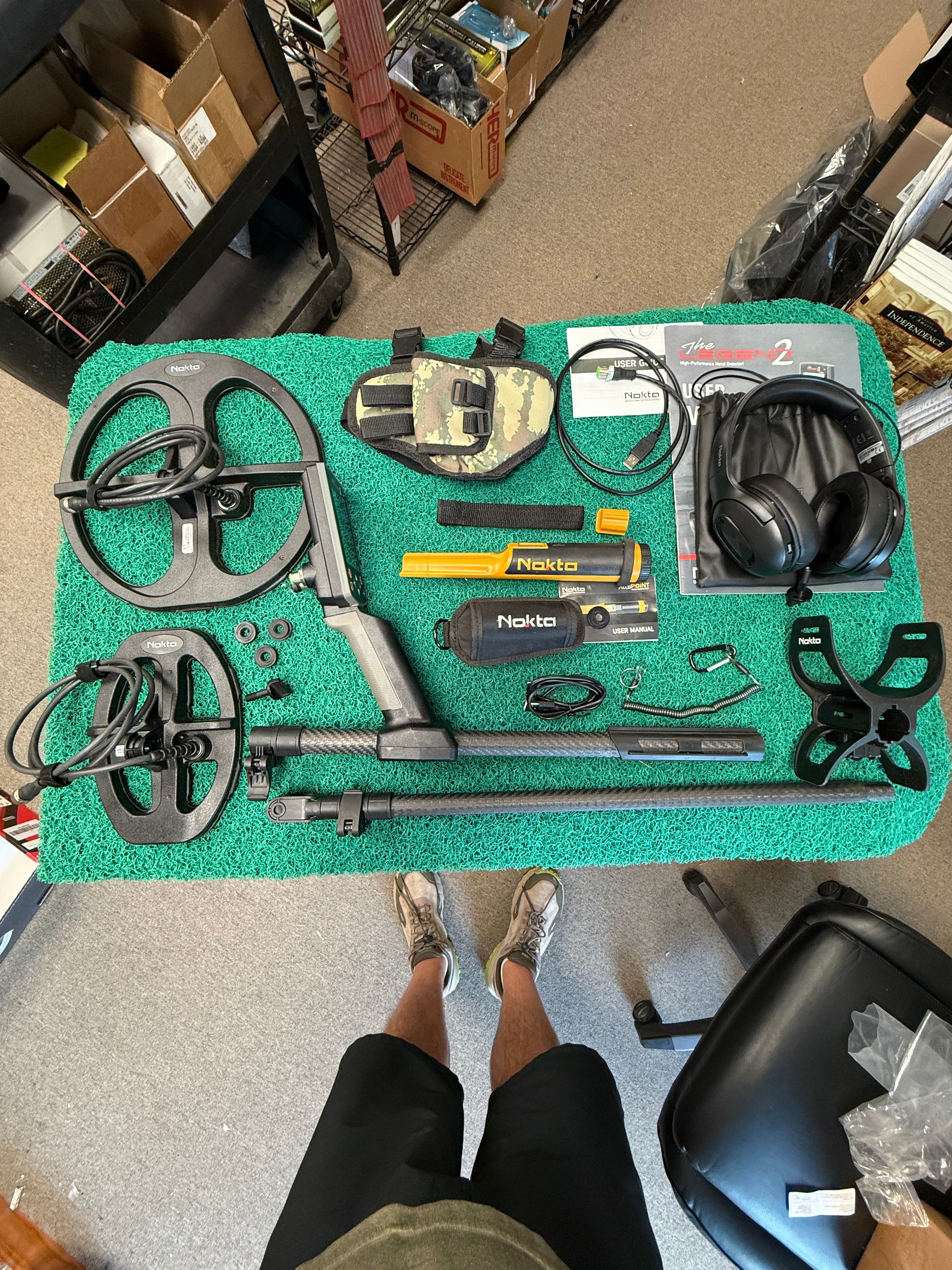 Nokta Legend 2 Metal Detector with AccuPOINT Pinpointer – Slightly Used Amazon Return