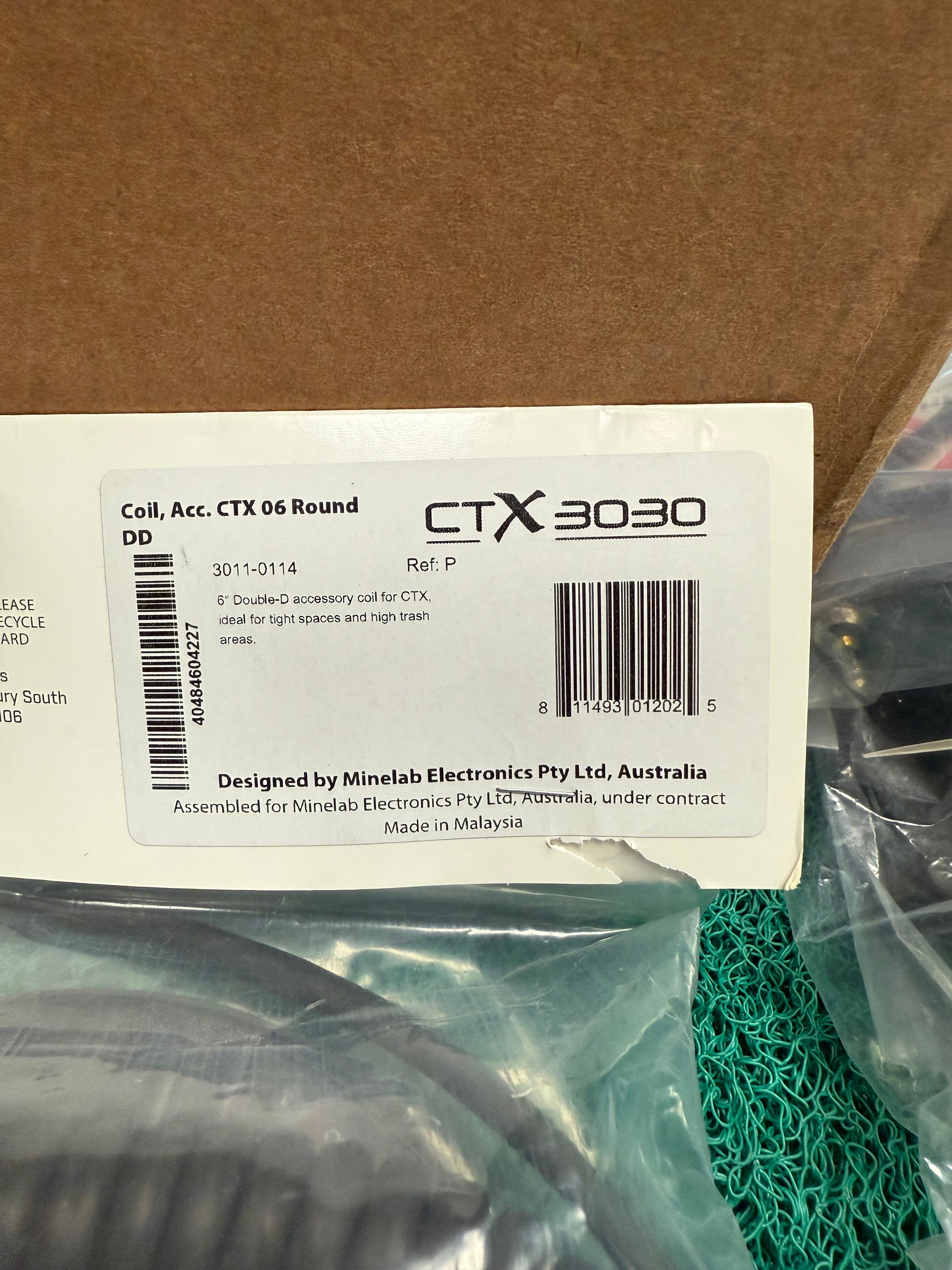 Open Box Minelab CTX 3030 6" Round Double-D Search Coil – Opened, Unused