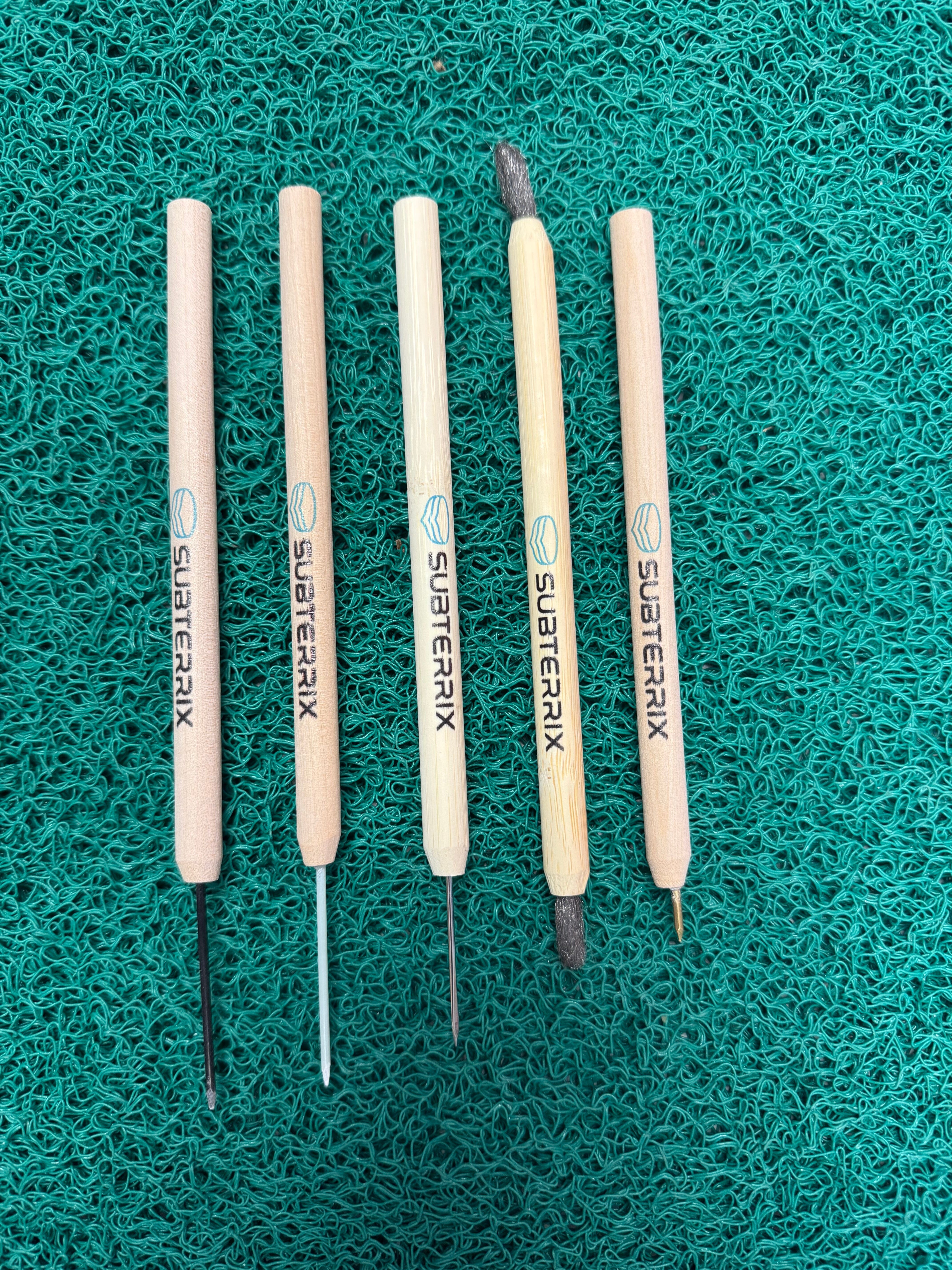 Subterrix 5-Piece Coin Cleaning Pencil Set – Precision Tools for Coin & Relic Restoration