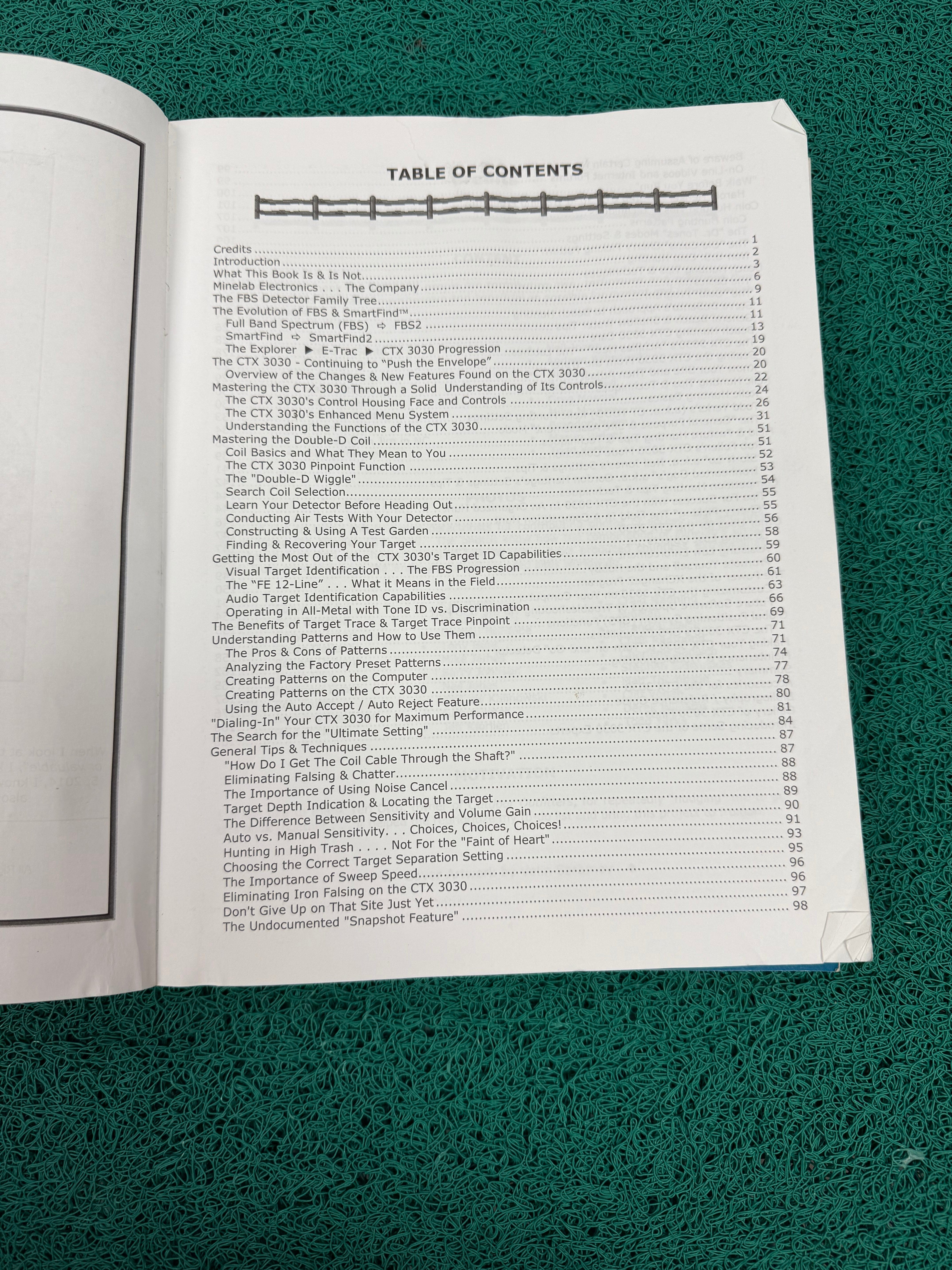 The Minelab CTX 3030 Handbook by Andy Sabisch – Used Copy