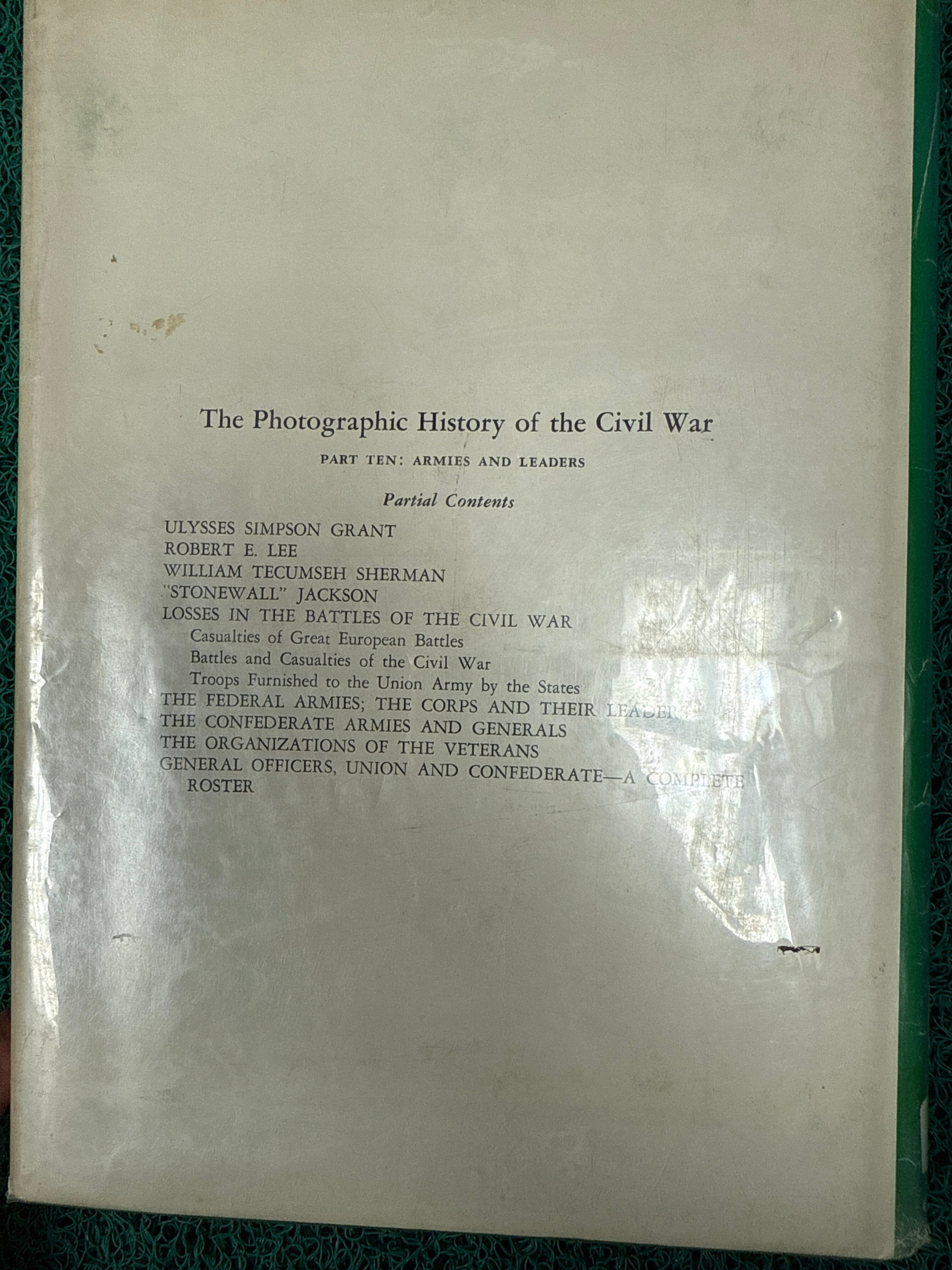 The Armies and the Leaders: Photographic History of the Civil War (Used)