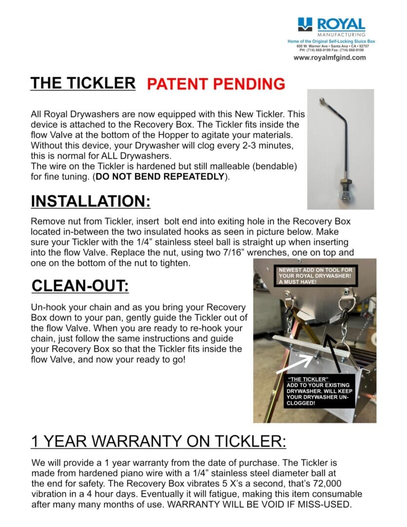 Royal Explorer Drywasher – Lightweight High-Efficiency Desert Gold Recovery