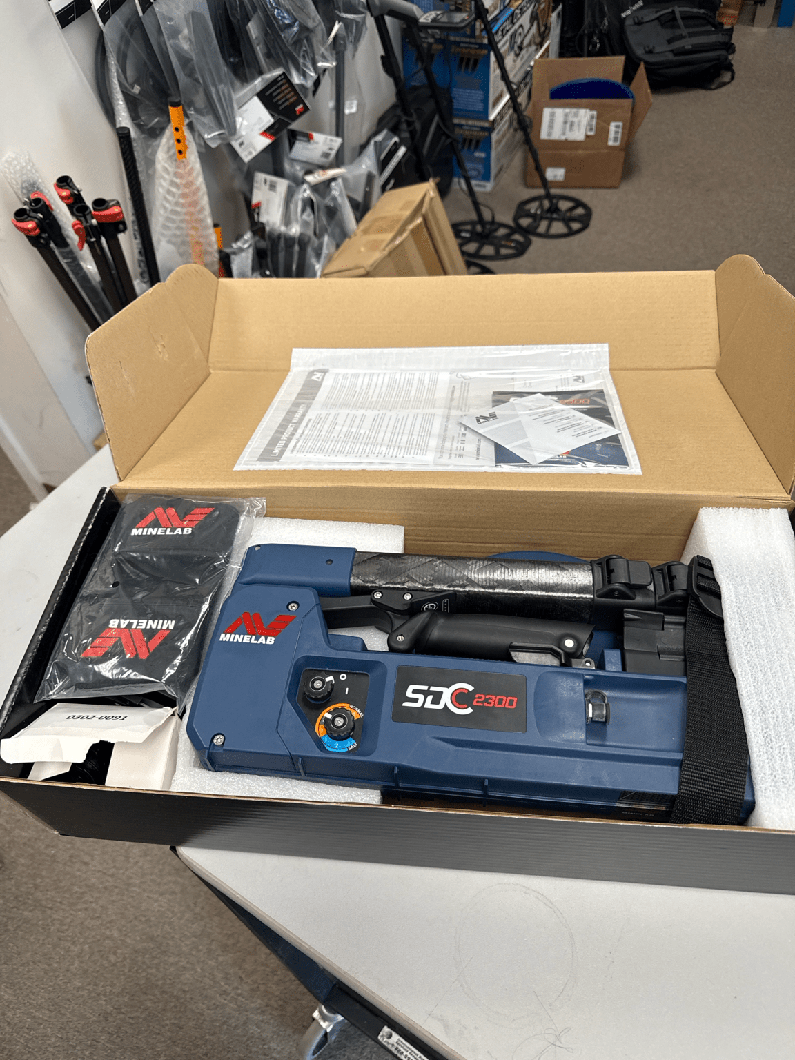 Used Minelab SDC 2300 Gold Detector - Open Box Return - Full Factory Warranty