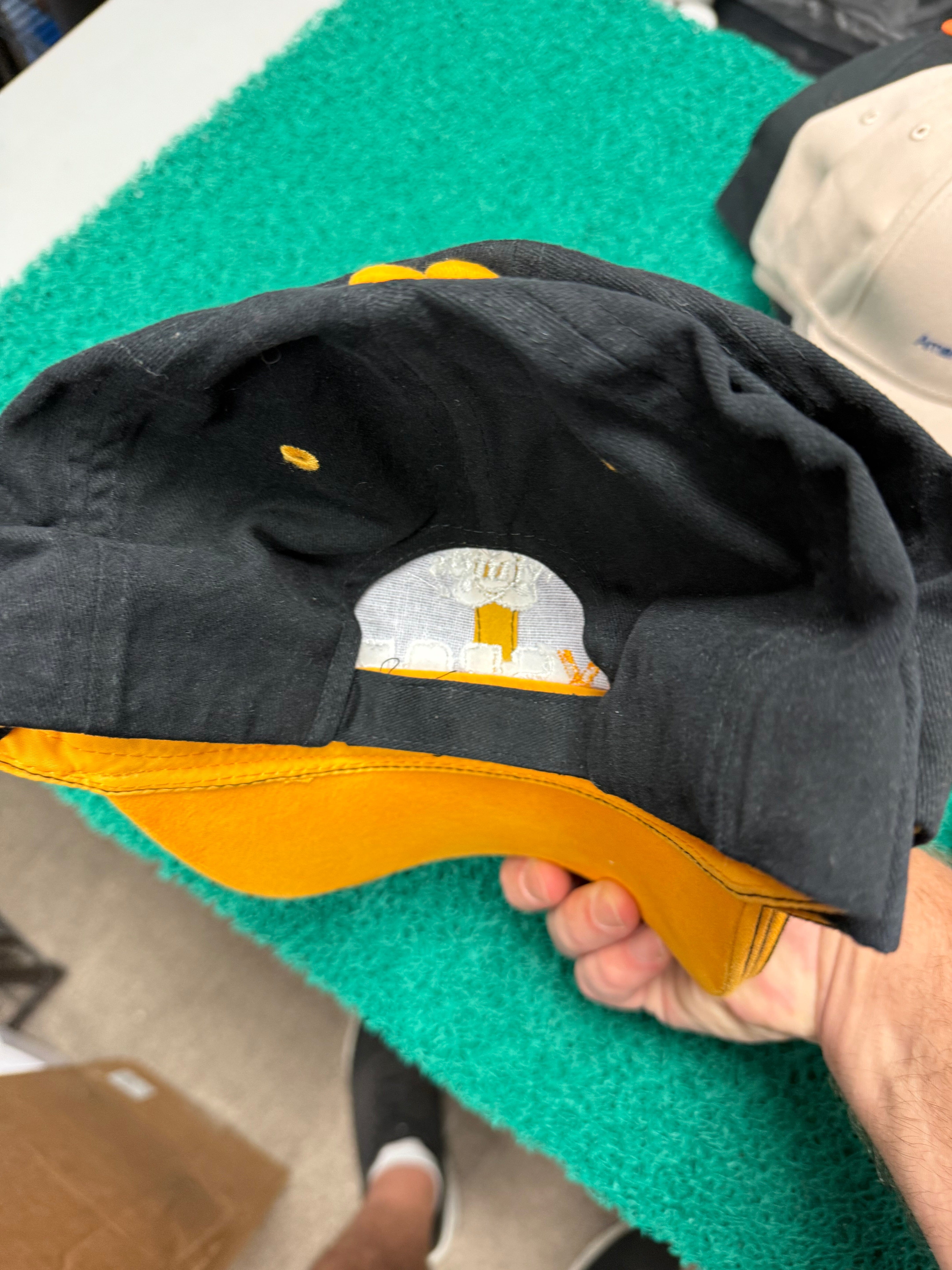 White’s MX Sport Hat – Black & Yellow Trim | New Old Stock