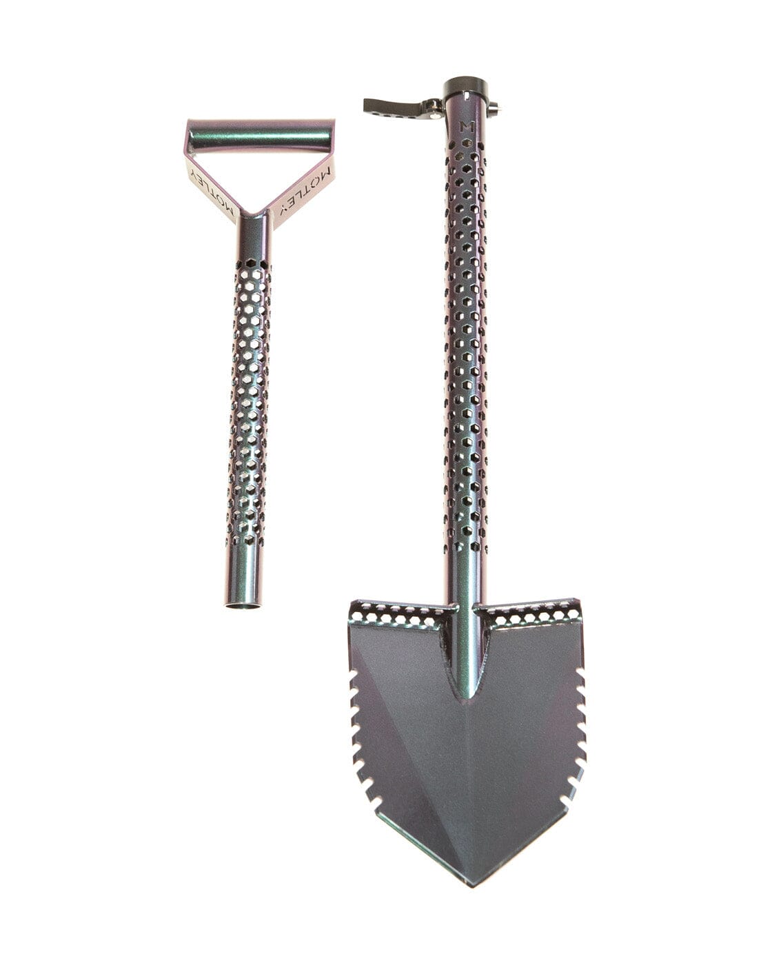 Motley Double Serrated Forest Fox Shovel - Multiple Color Options