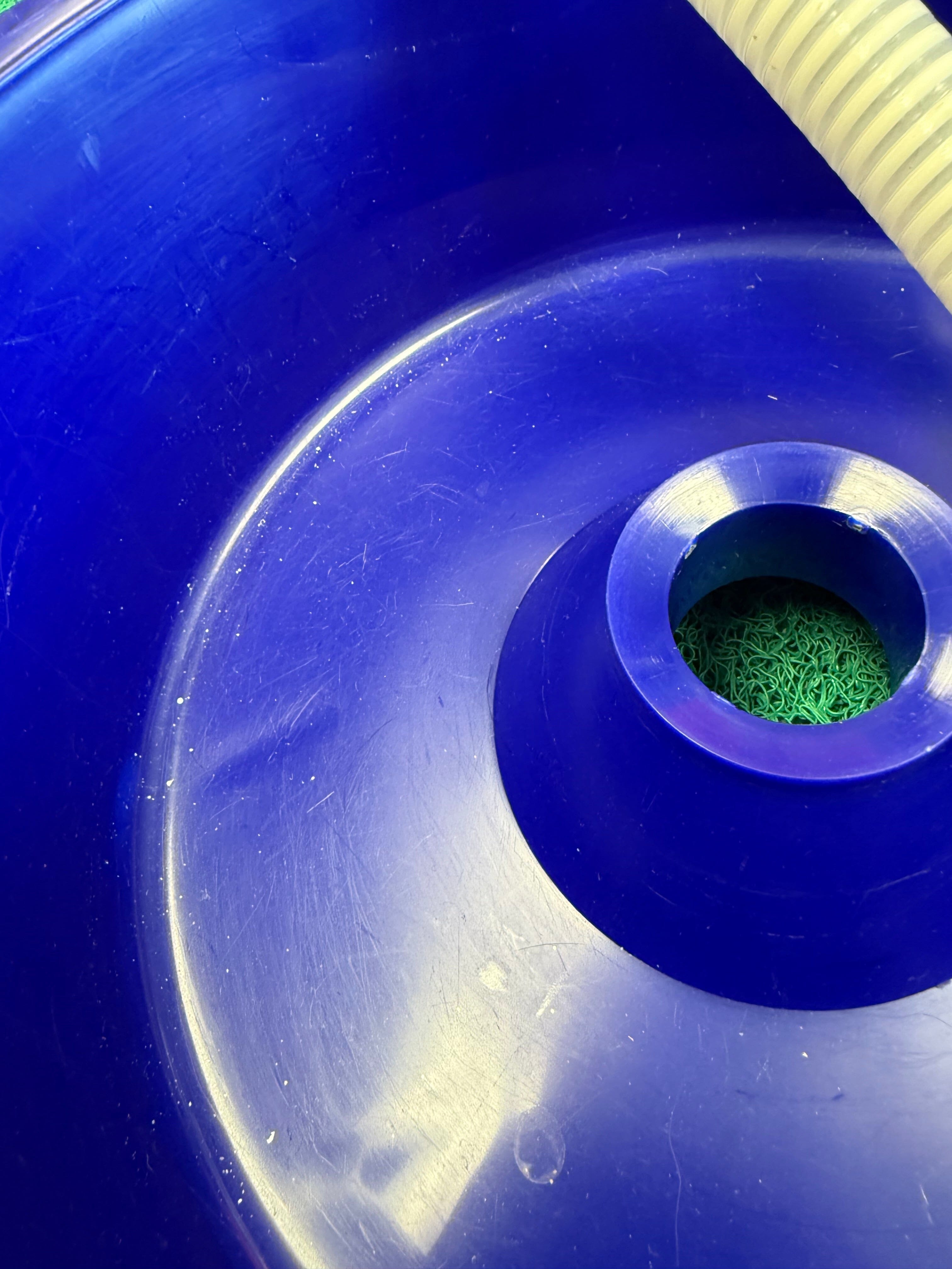 Used - Blue Bowl Plumbed with Leg Levelers and Free Junior Snuffer Bottle and 1oz Glass Vial
